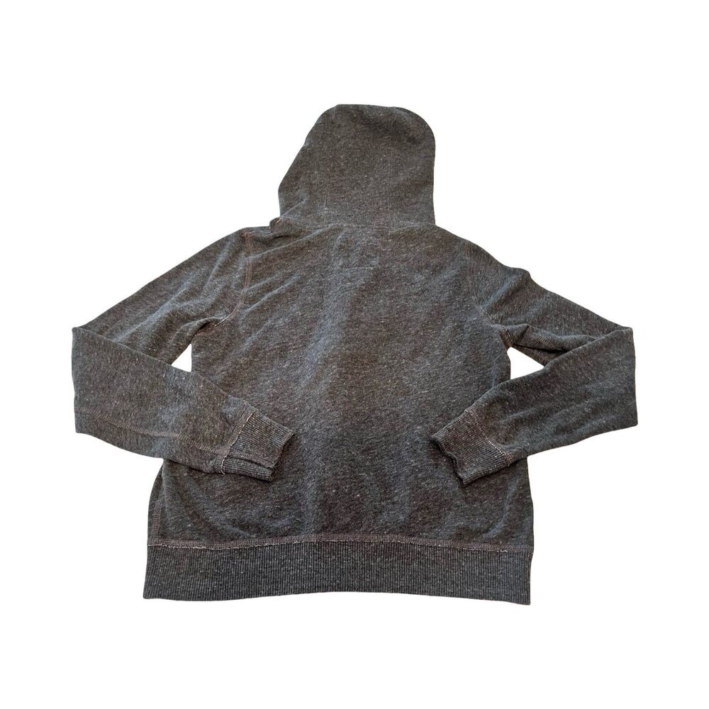 Abercrombie‎ & Fitch Mens Full Zip Hoodie Gray Varsity Logo 1892 Fleece Small - Picture 4 of 4